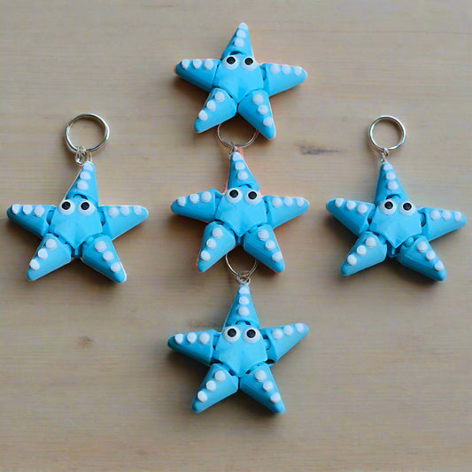 Flexible Starfish Keyring